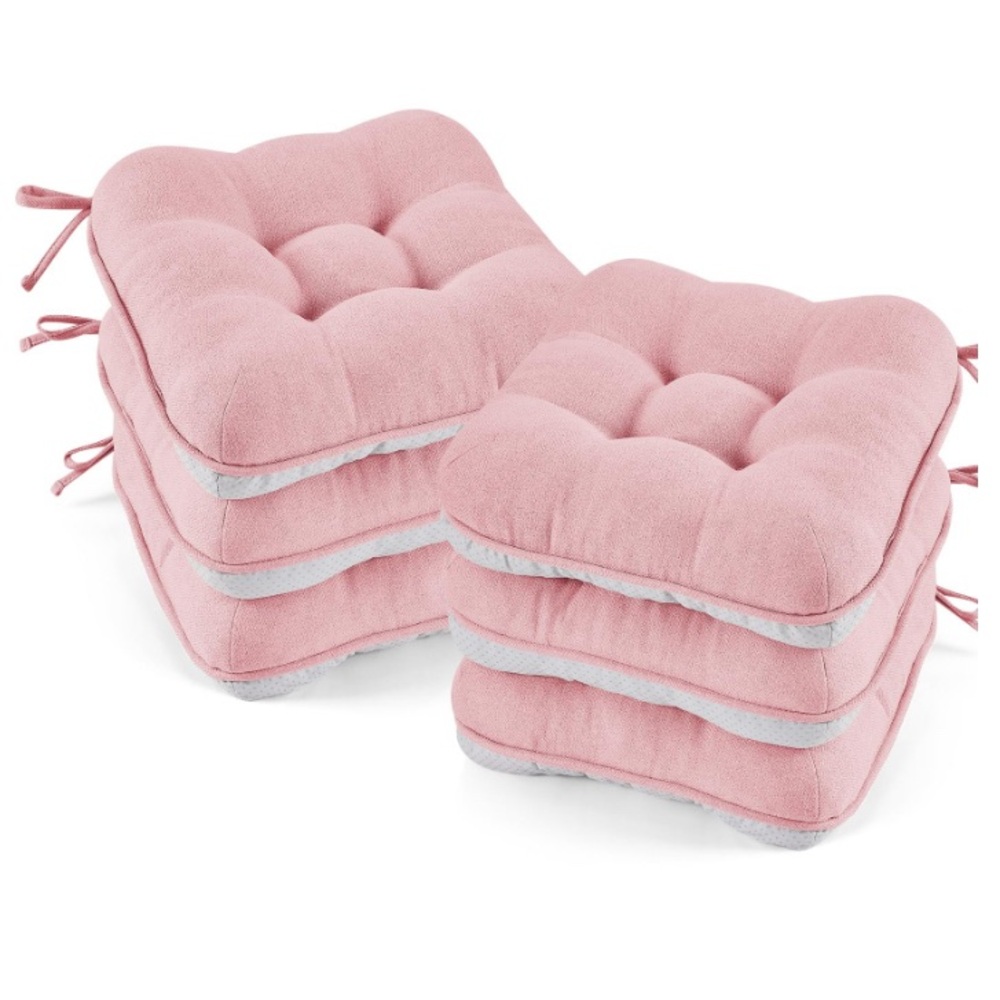 BETU PINK CHAIR CUSHIONS SET OF 6